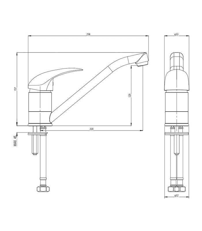 Posh Bristol MK2 Sink Mixer Tap 2