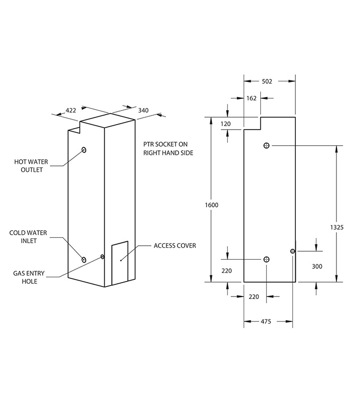 Thermann 4 Star 135L Natural Gas Hot Water System 2