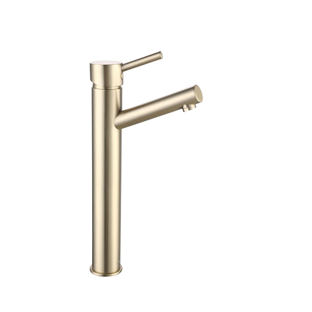 Alder Flex extended basin mixer in brass