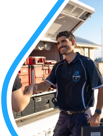 My Plumber WA plumber working on a commercial site in Perth
