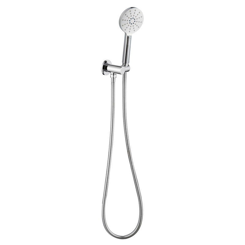 Cora hand shower in chrome on a wall bracket