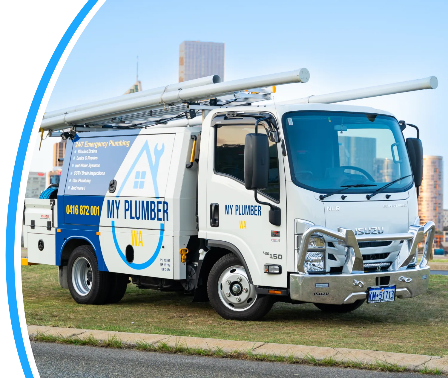 My Plumber WA branded service truck in Perth