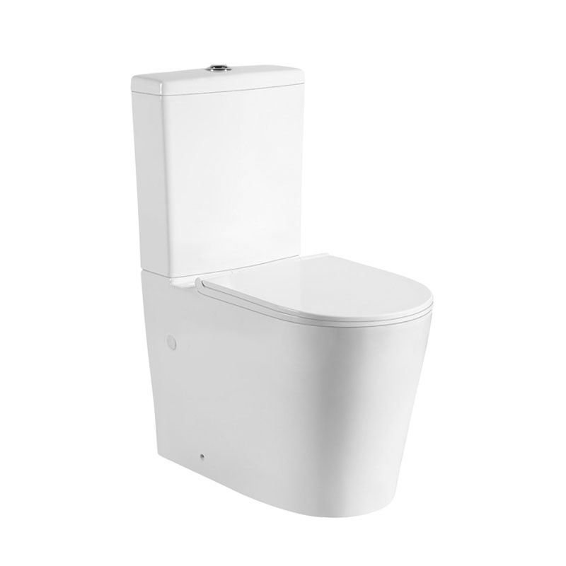 KDK-022 rimless wall faced toilet suite in white
