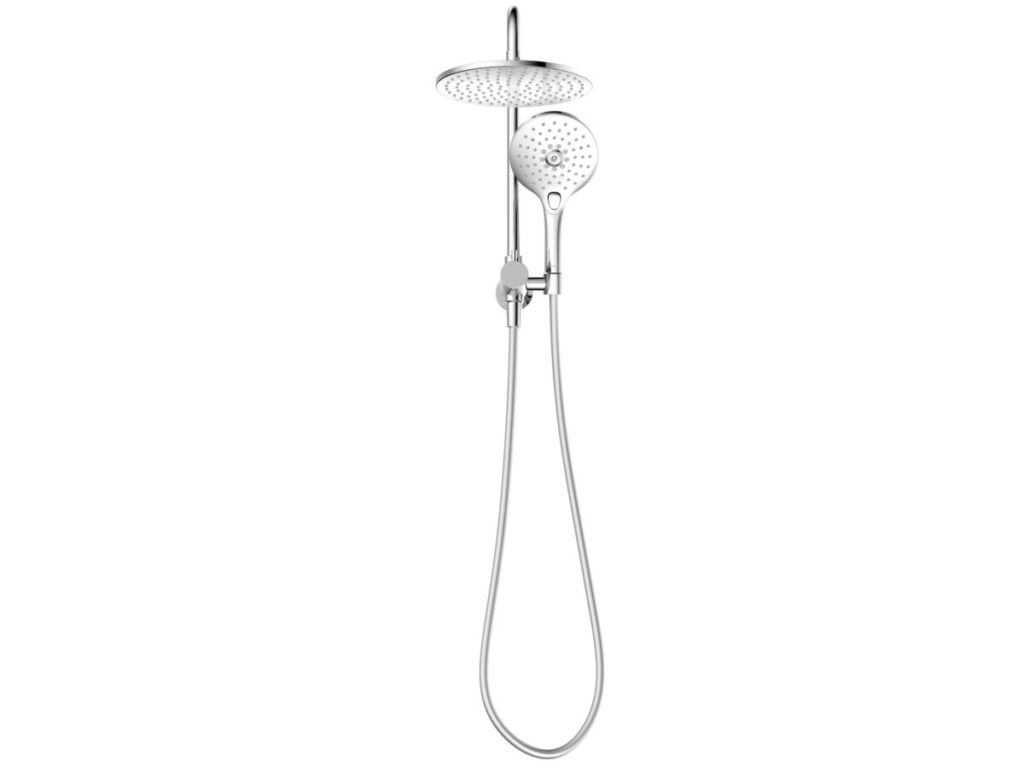 Posh Domaine short twin shower in chrome